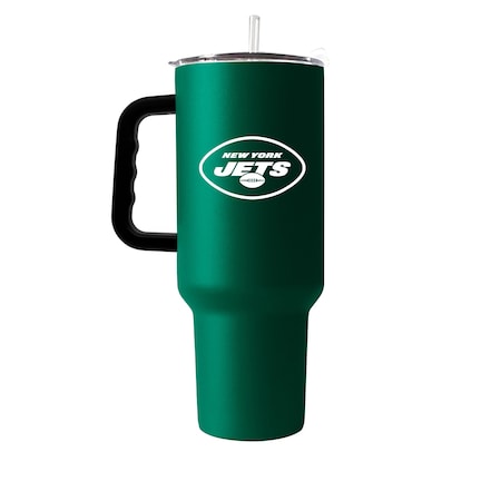 Logo Brands NY Jets 40oz Flipside Powder Coat Tumbler 622-S40PT-34